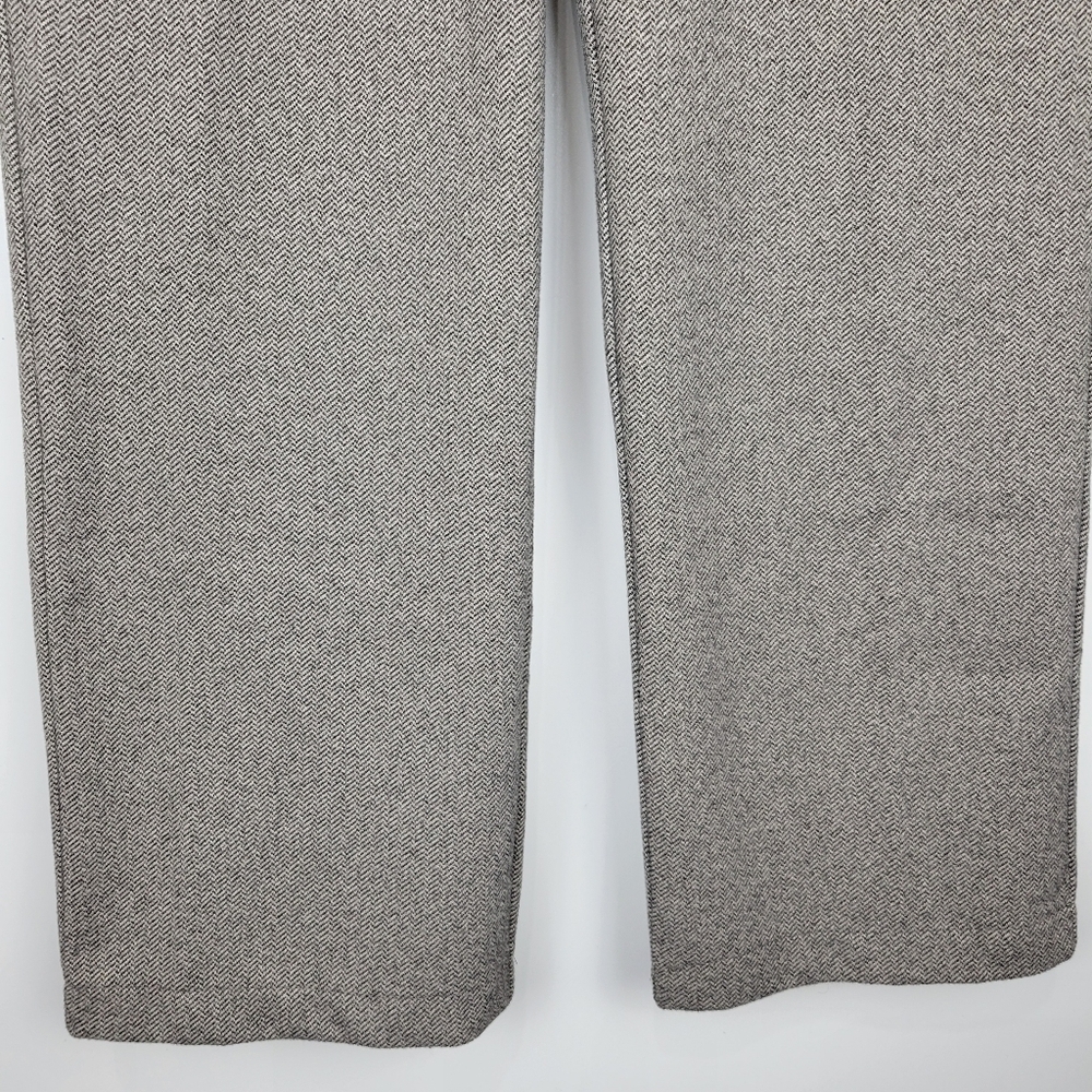 NWT Vero Moda VMPIA Straight Herringbone Pant in Light Grey Size 6 - Picture 7 of 12